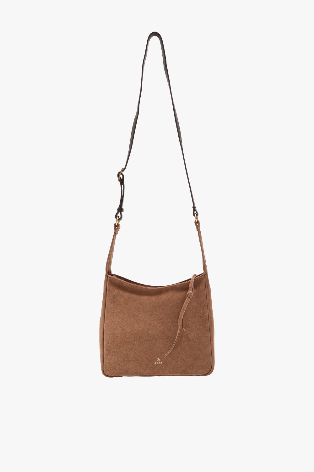 バッグ velour shoulder bag with long stole Rozzano shoulder bag Lara Latte – Adax Shop