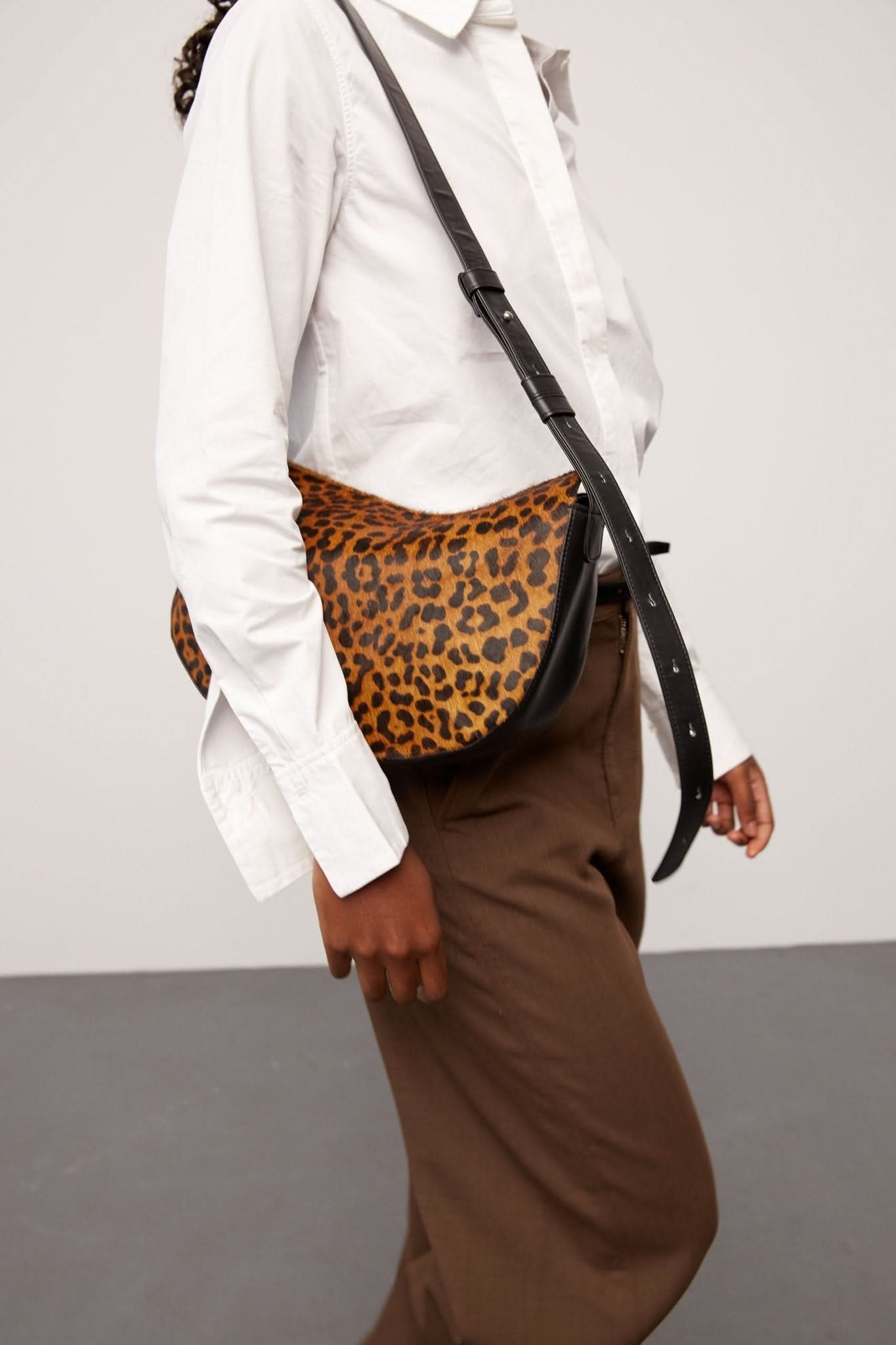 Amalfi leo shoulder bag Alba Brown leo – Adax Shop
