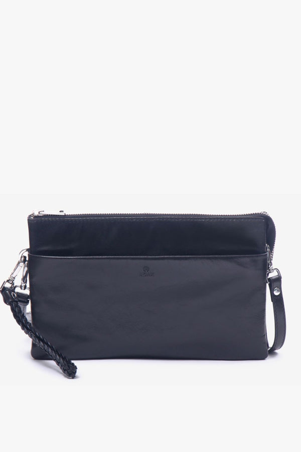 Bolso de mano combinado Salerno Jasmina Negro