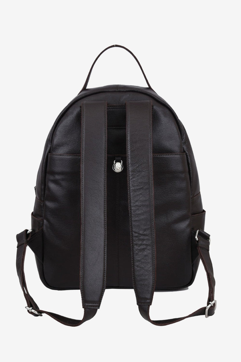 asos design leather harvard backpack Prato backpack Calvin Dark brown – Adax Shop