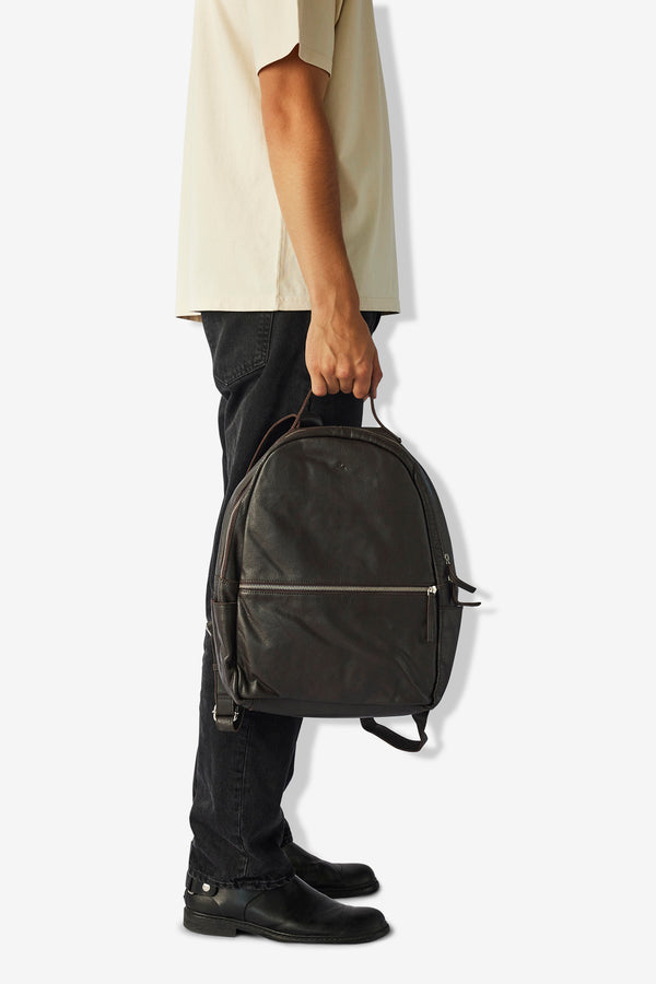 Prato Rucksack Calvin Dunkelbraun