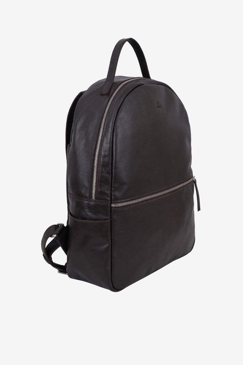 asos design leather harvard backpack Prato backpack Calvin Dark brown – Adax Shop