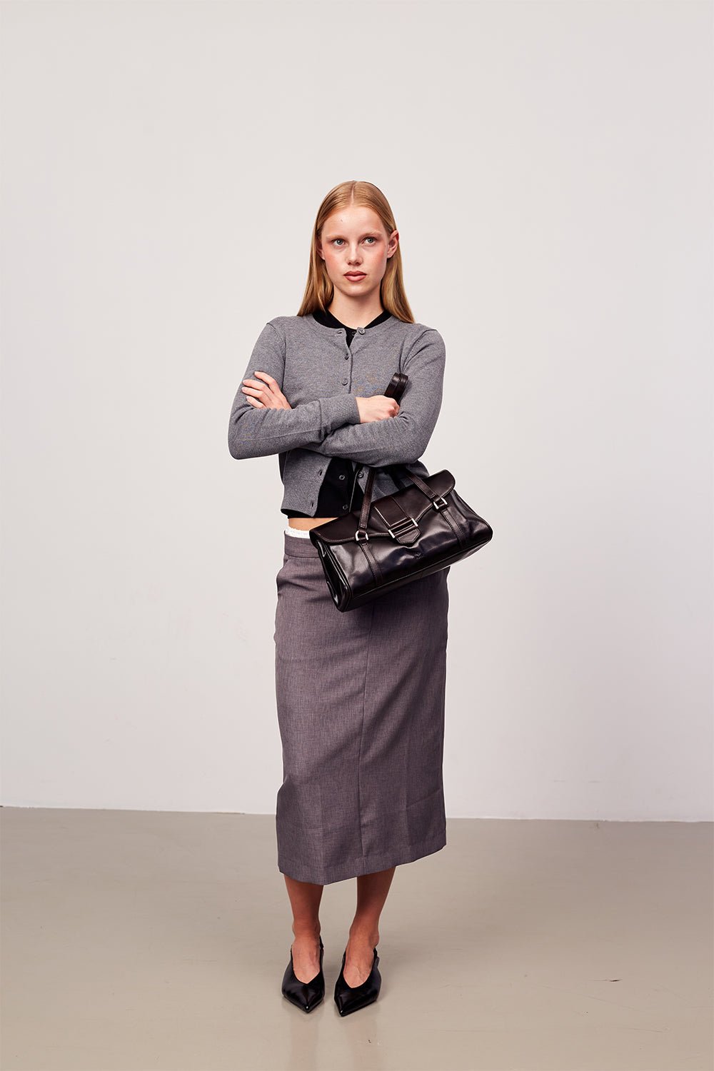 Salerno handbag Megan Dark brown – Adax Shop
