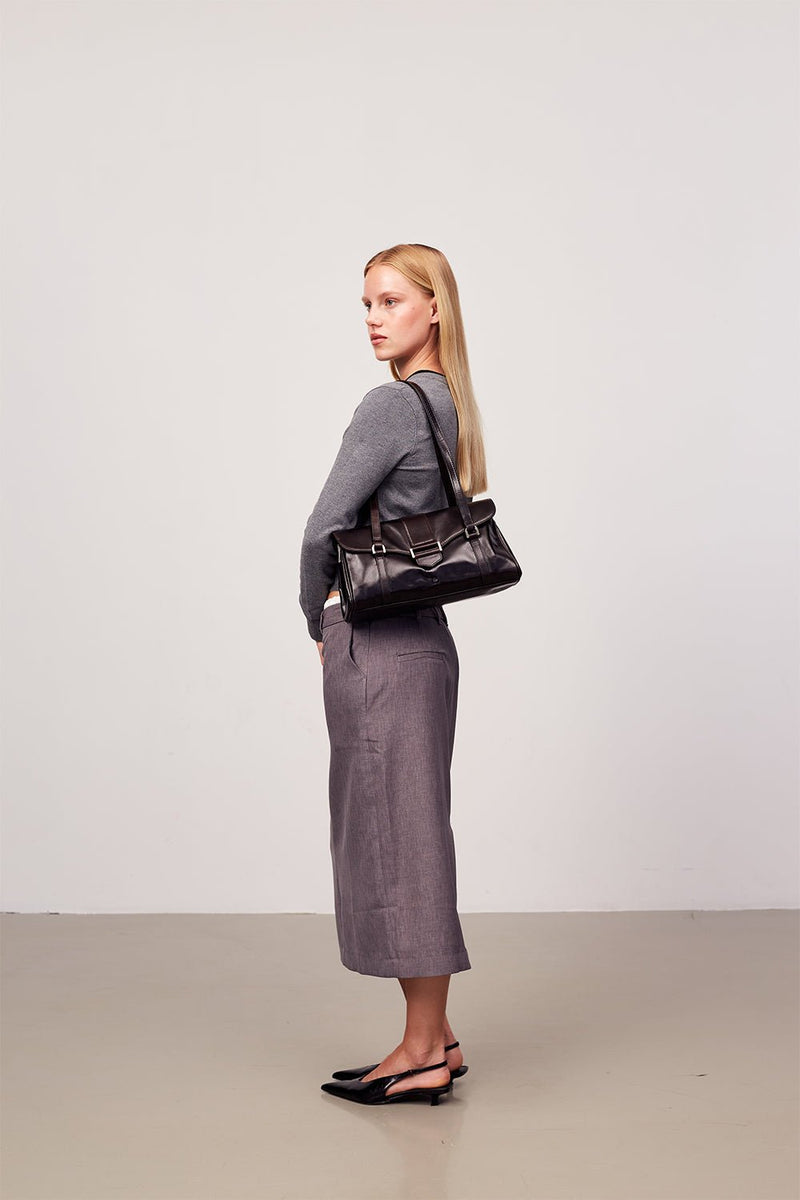 Salerno handbag Megan Dark brown – Adax Shop