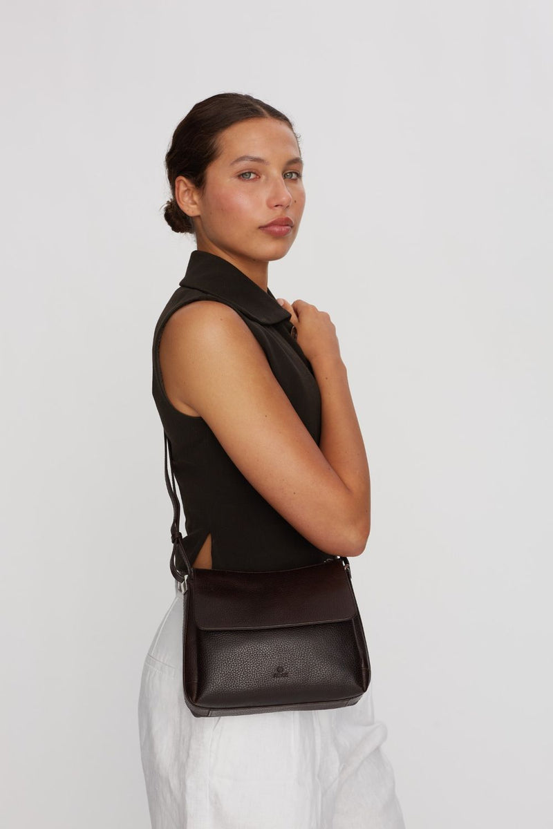 Cormorano shoulder bag Maiken Chocolate - Adax Shop - Tasker