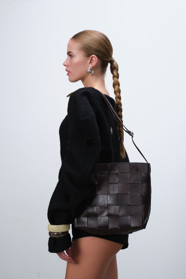 Limona shoulder bag Marthe Dark brown