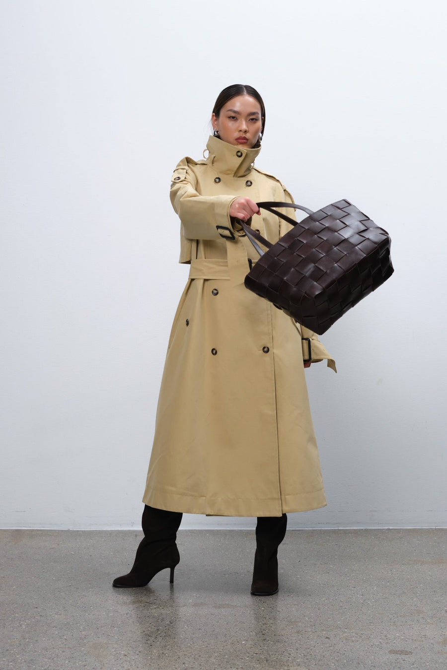 Limona shopper Meike Dark brown - Adax Shop - Shopper
