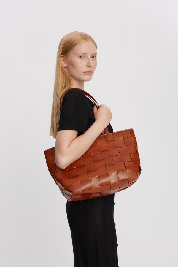 Limona shopper Meike Chestnut - Adax Shop - Tasker