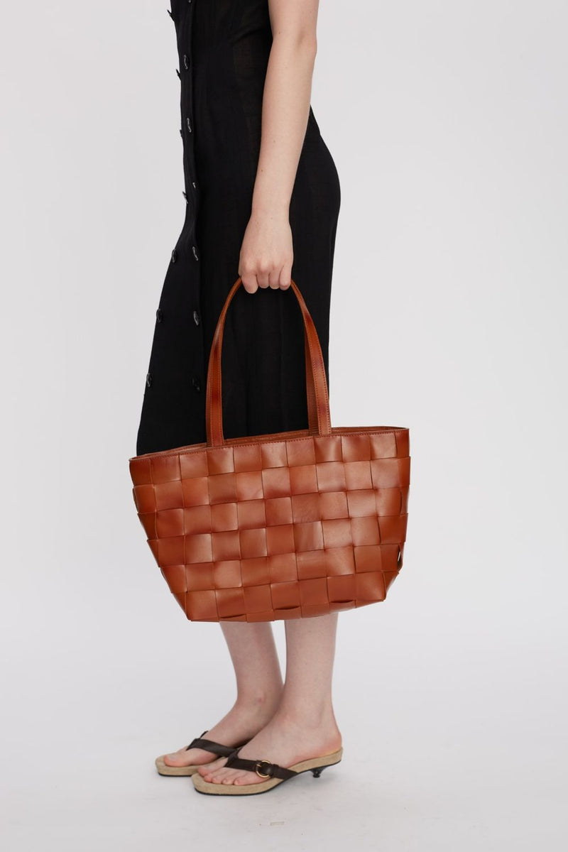 Limona shopper Meike Chestnut - Adax Shop - Tasker