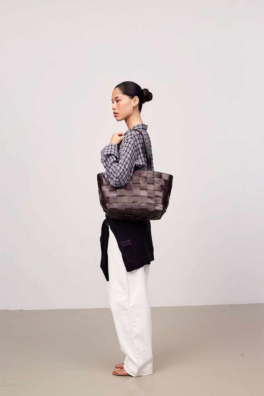 Limona shopper Meike Dark brown - Adax Shop - Shopper
