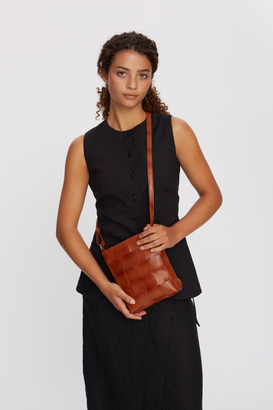 Limona shoulder bag Zelda Chestnut - Adax Shop - Tasker