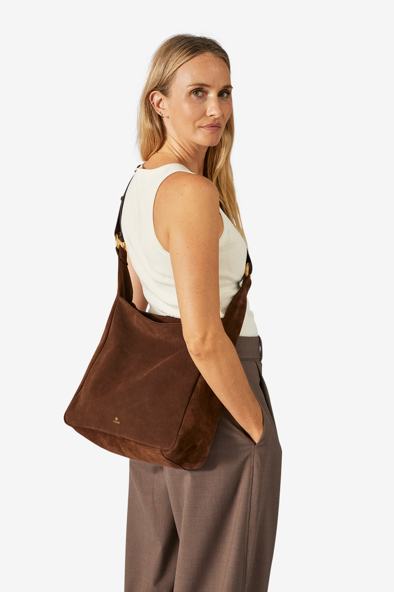 Rozzano shoulder bag Jemma Chocolate