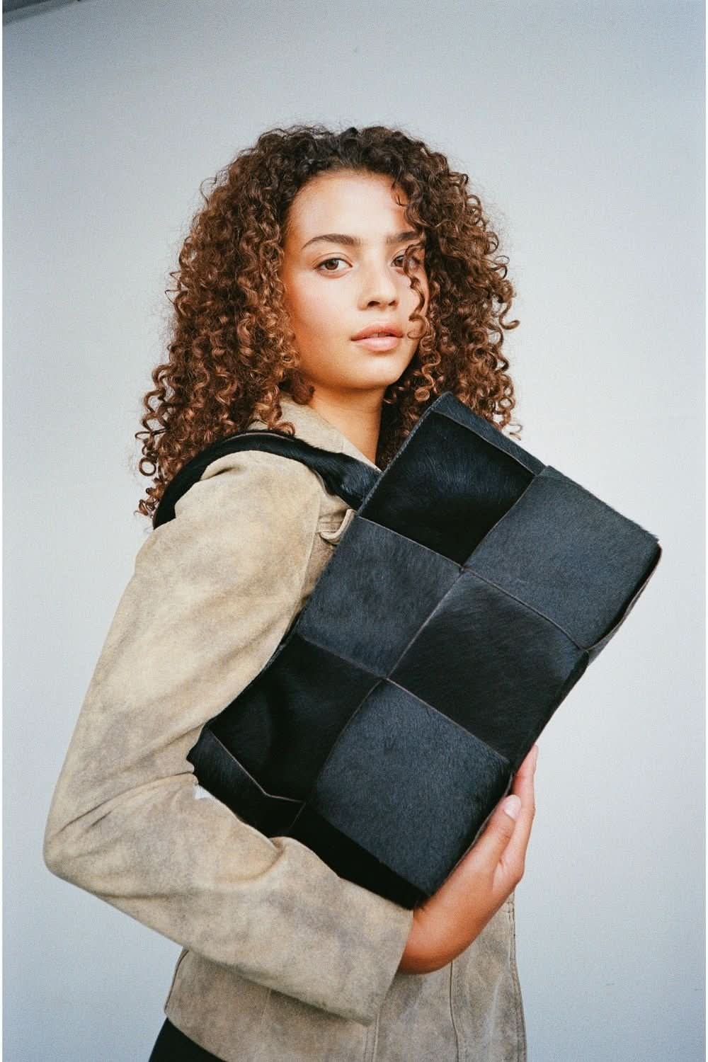 Molino braided handbag Harper Black – Adax Shop