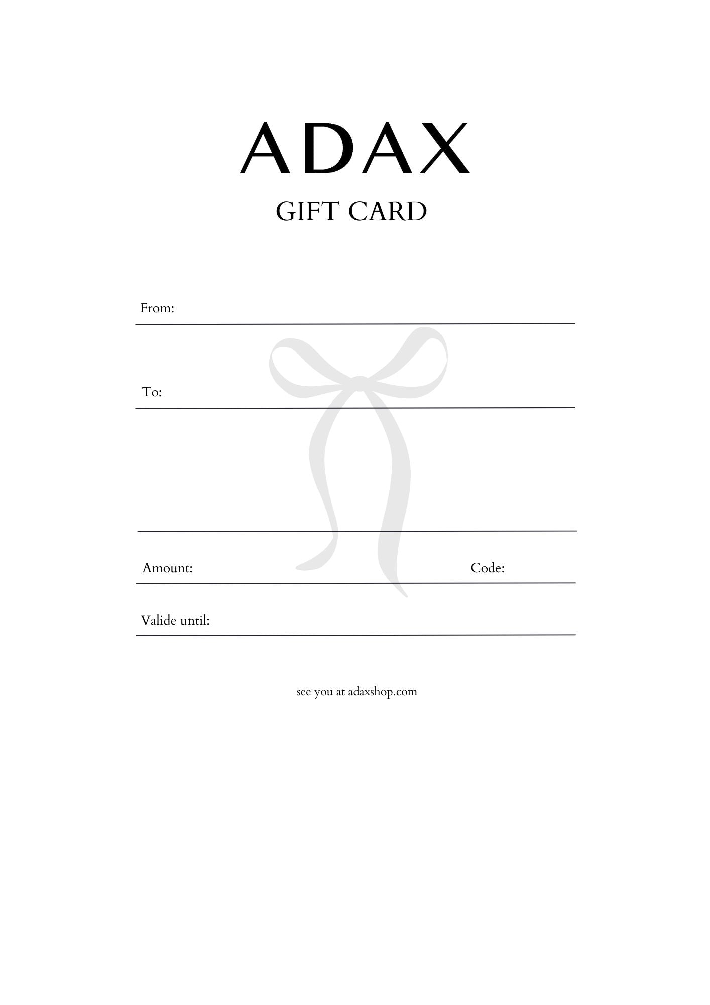 ADAX Gift Card