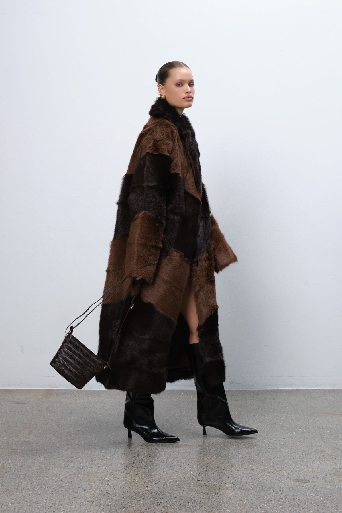 Lucca shoulder bag Celeste Dark brown – Adax Shop