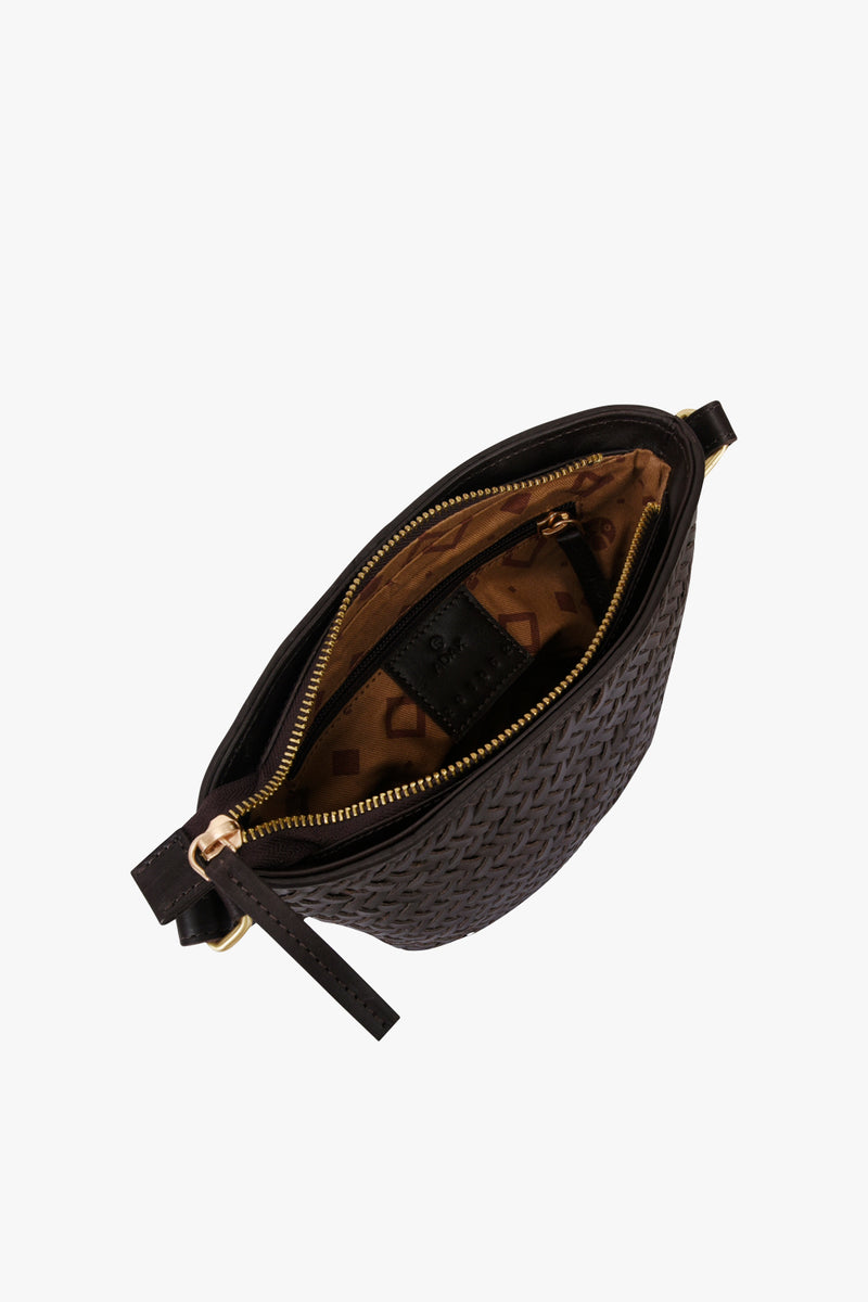 Lucca shoulder bag Celeste Dark brown