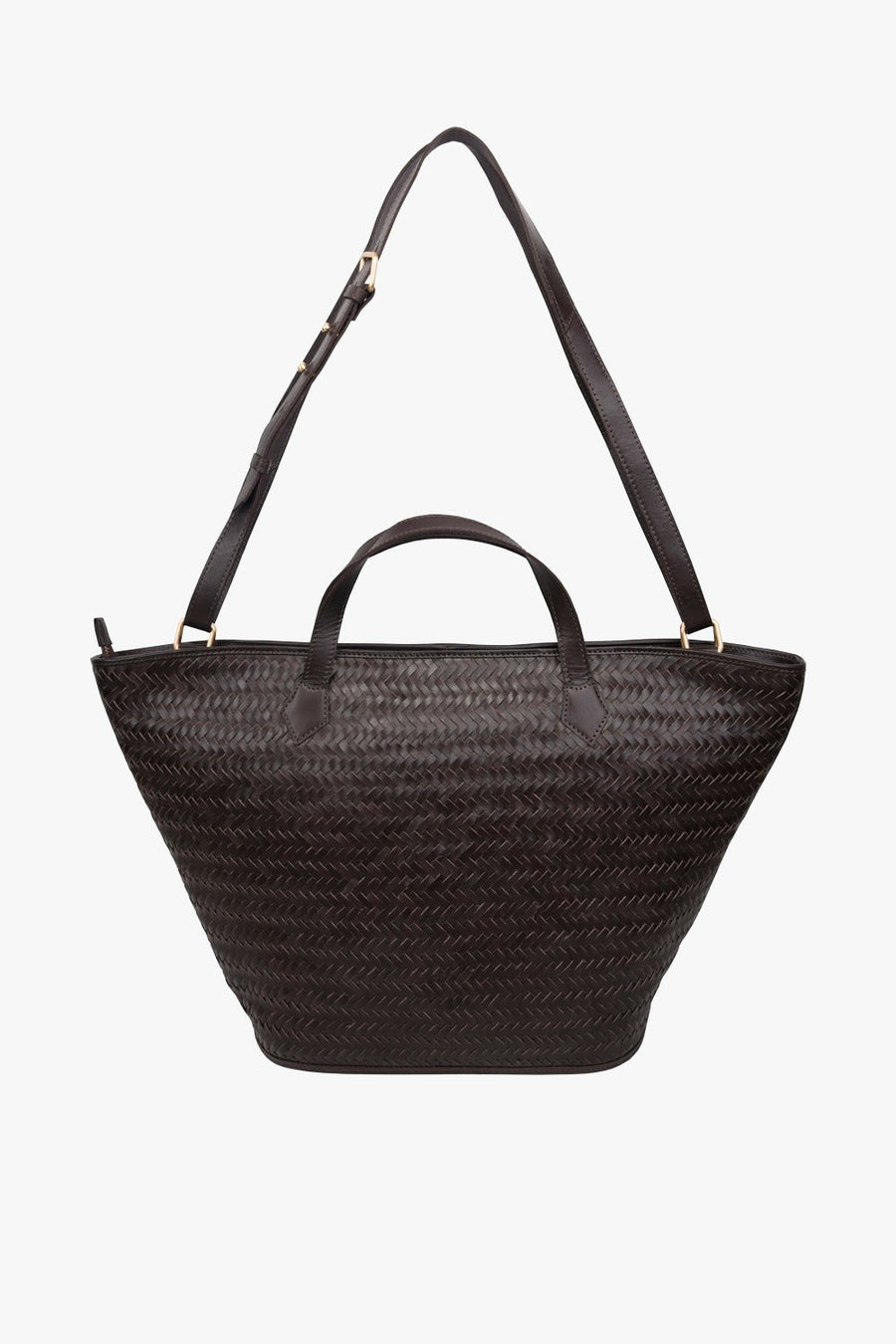 Lucca shopper Flora Dark brown - Adax Shop - Shopper