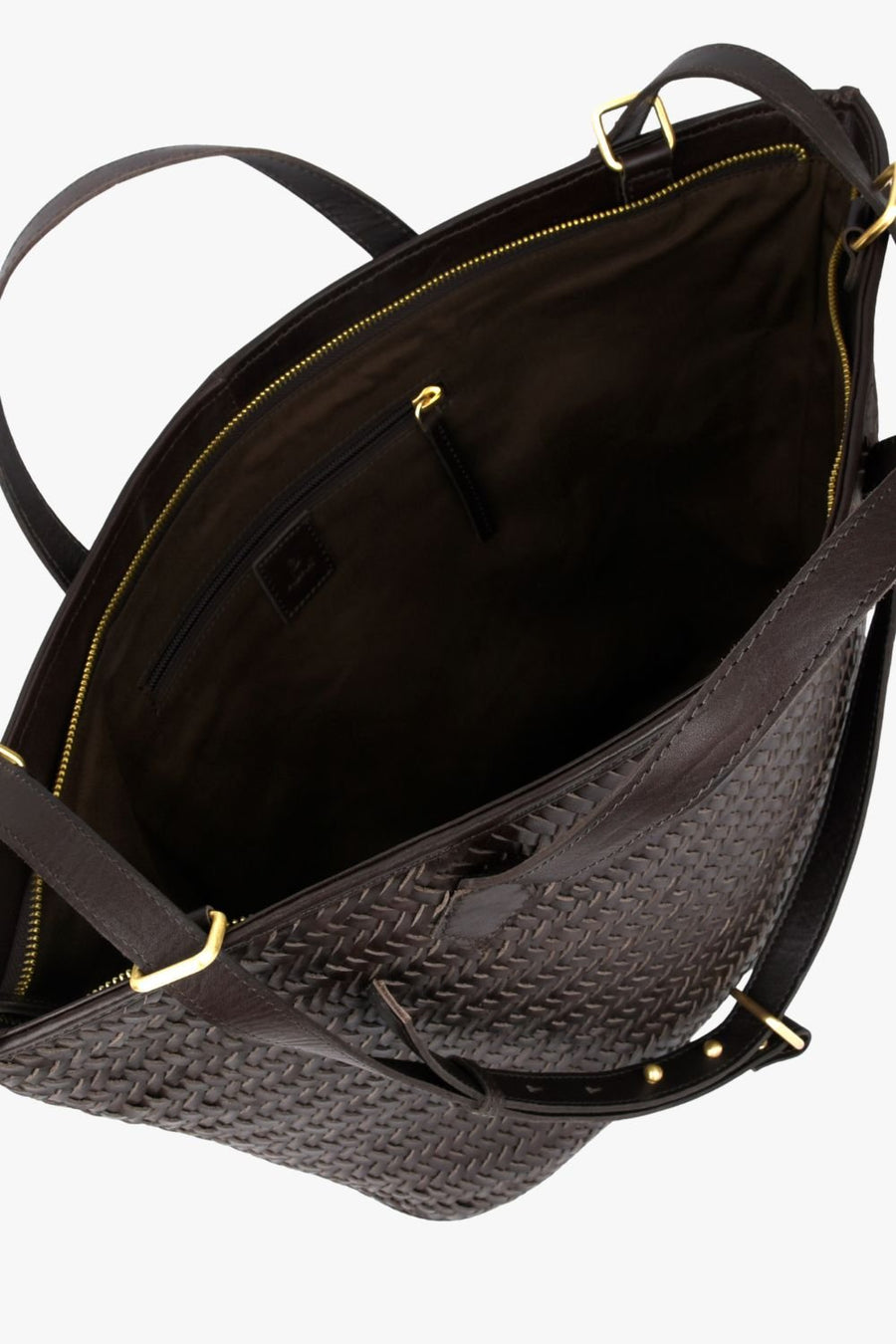 Lucca shopper Flora Dark brown - Adax Shop - Shopper