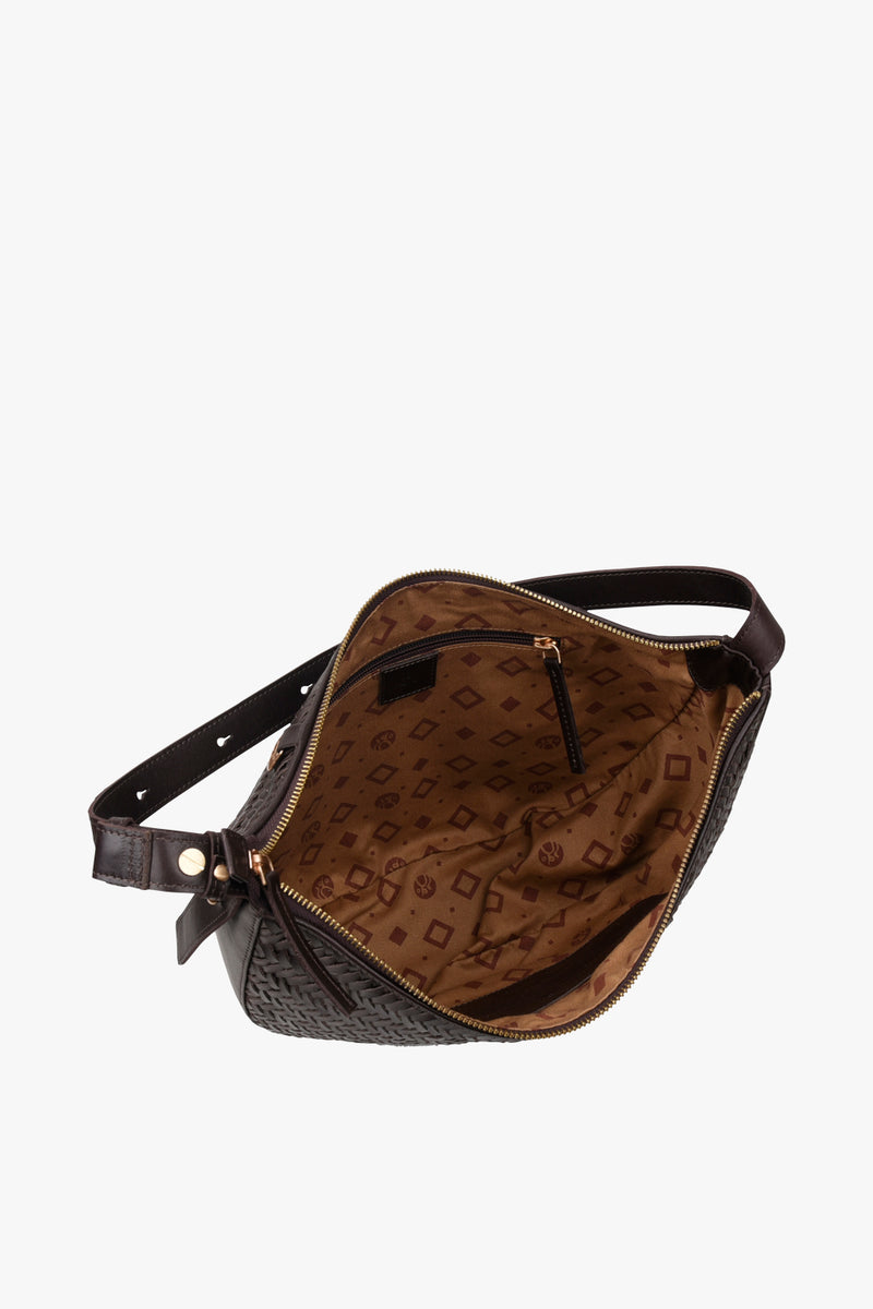 Lucca shoulder bag Jodie Dark brown