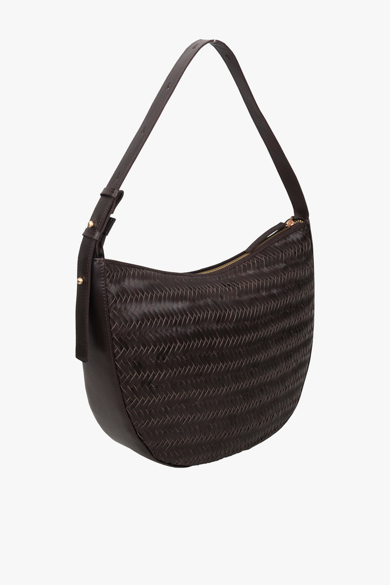 Lucca shoulder bag Jodie Dark brown