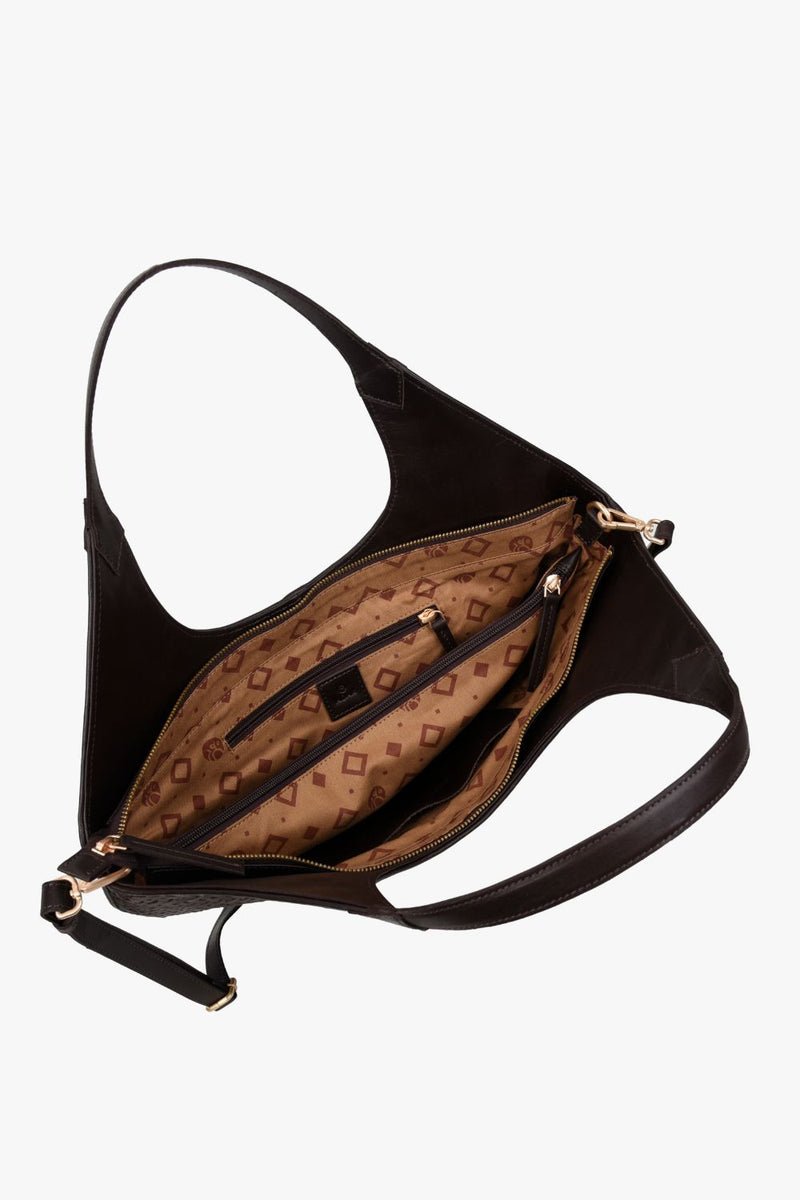 Bolso bandolera Lucca Thalia Marrón oscuro