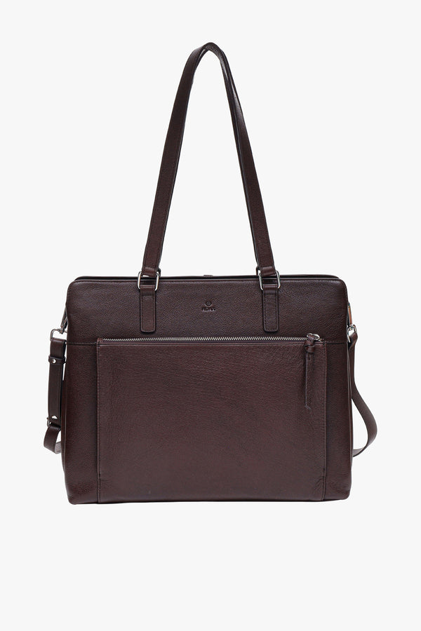 Bergamo working bag Lucca Dark brown