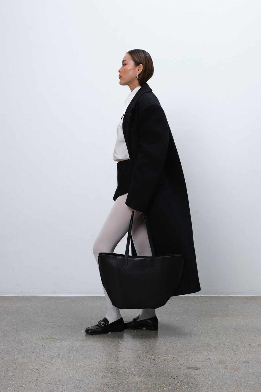 Portofino shopper Pearl Black - Adax Shop - Shopper