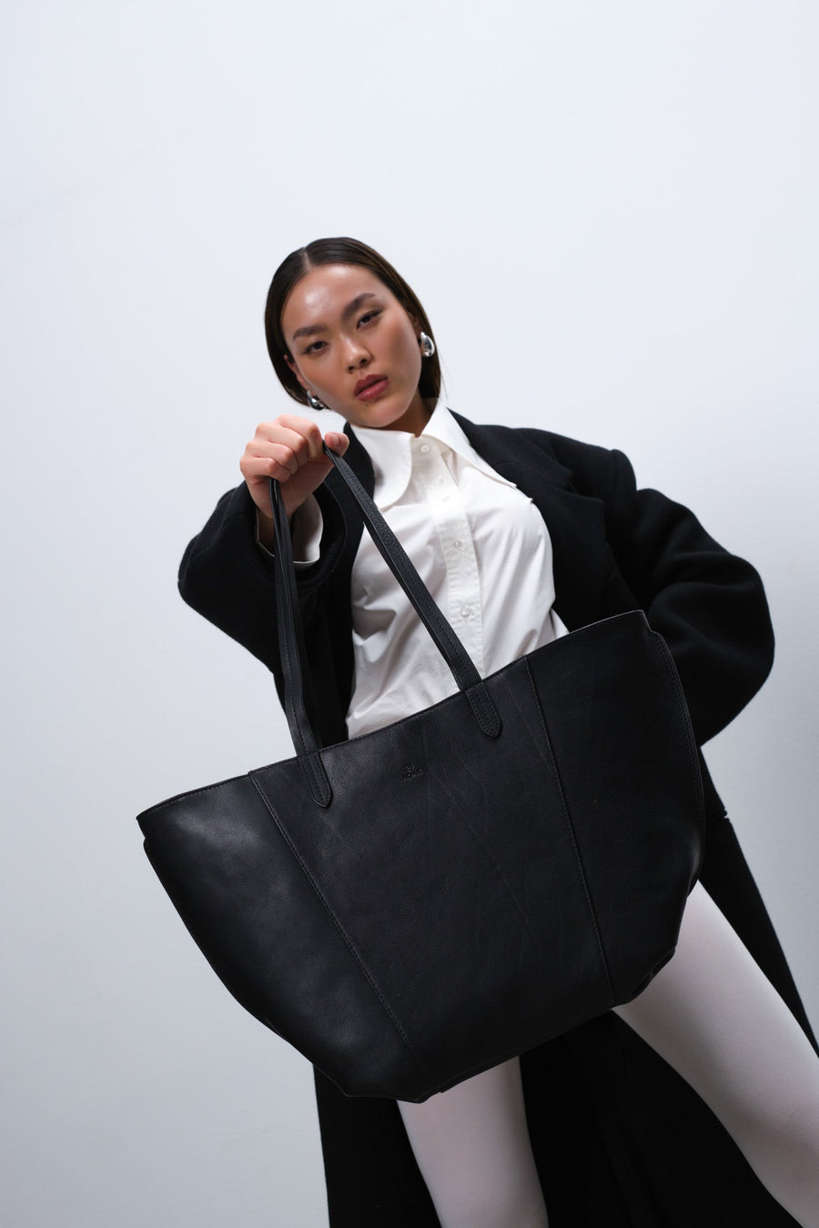 Portofino shopper Pearl Black - Adax Shop - Shopper