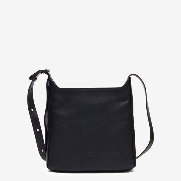 バッグ BLACK leather bag Vittoria shoulder bag Hella Black – Adax Shop