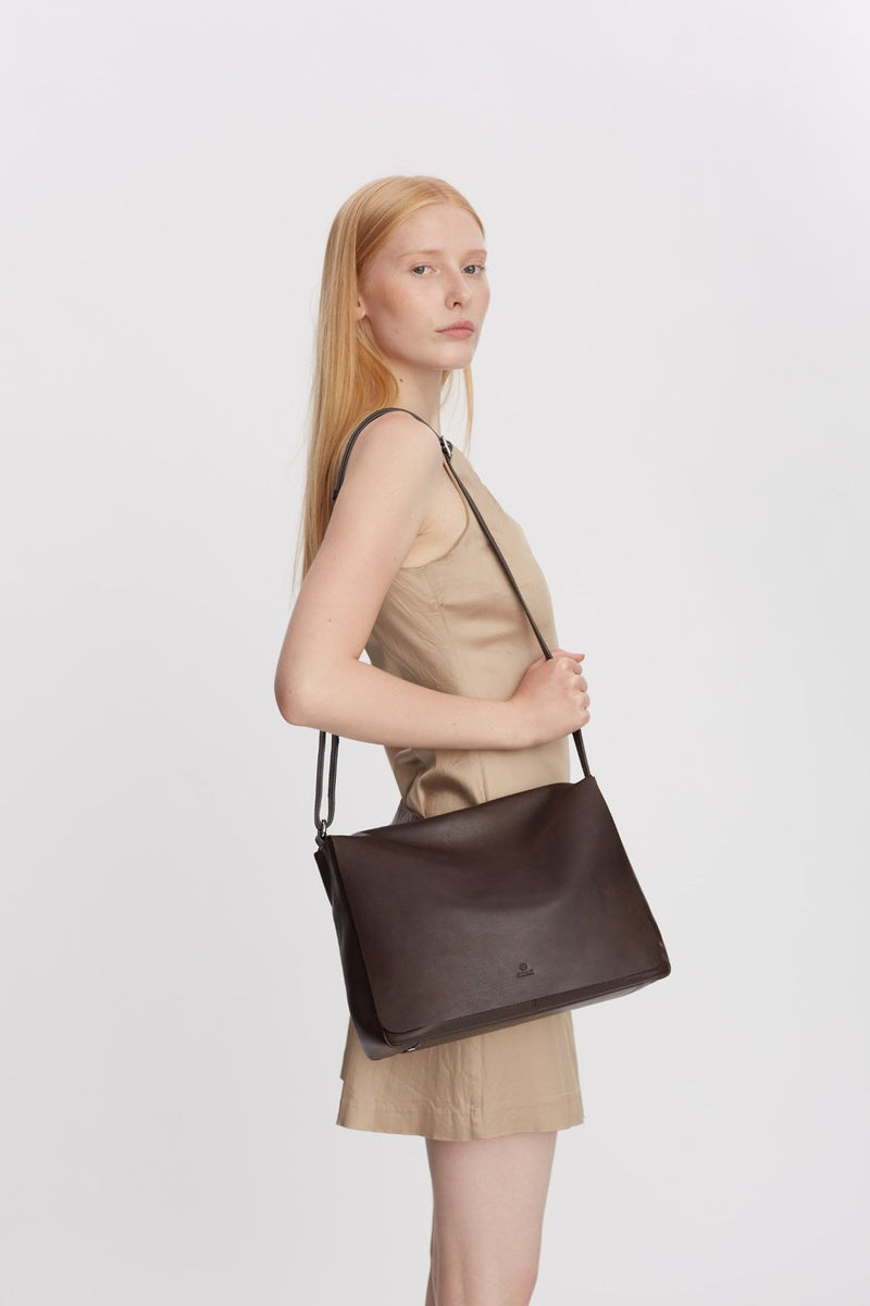 Vittoria shoulder bag Ivy Dark brown - Adax Shop - Crossbody