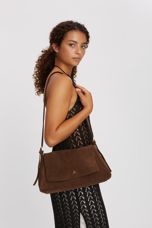 Rozzano shoulder bag Linn Chocolate - Adax Shop - Shoulder bags