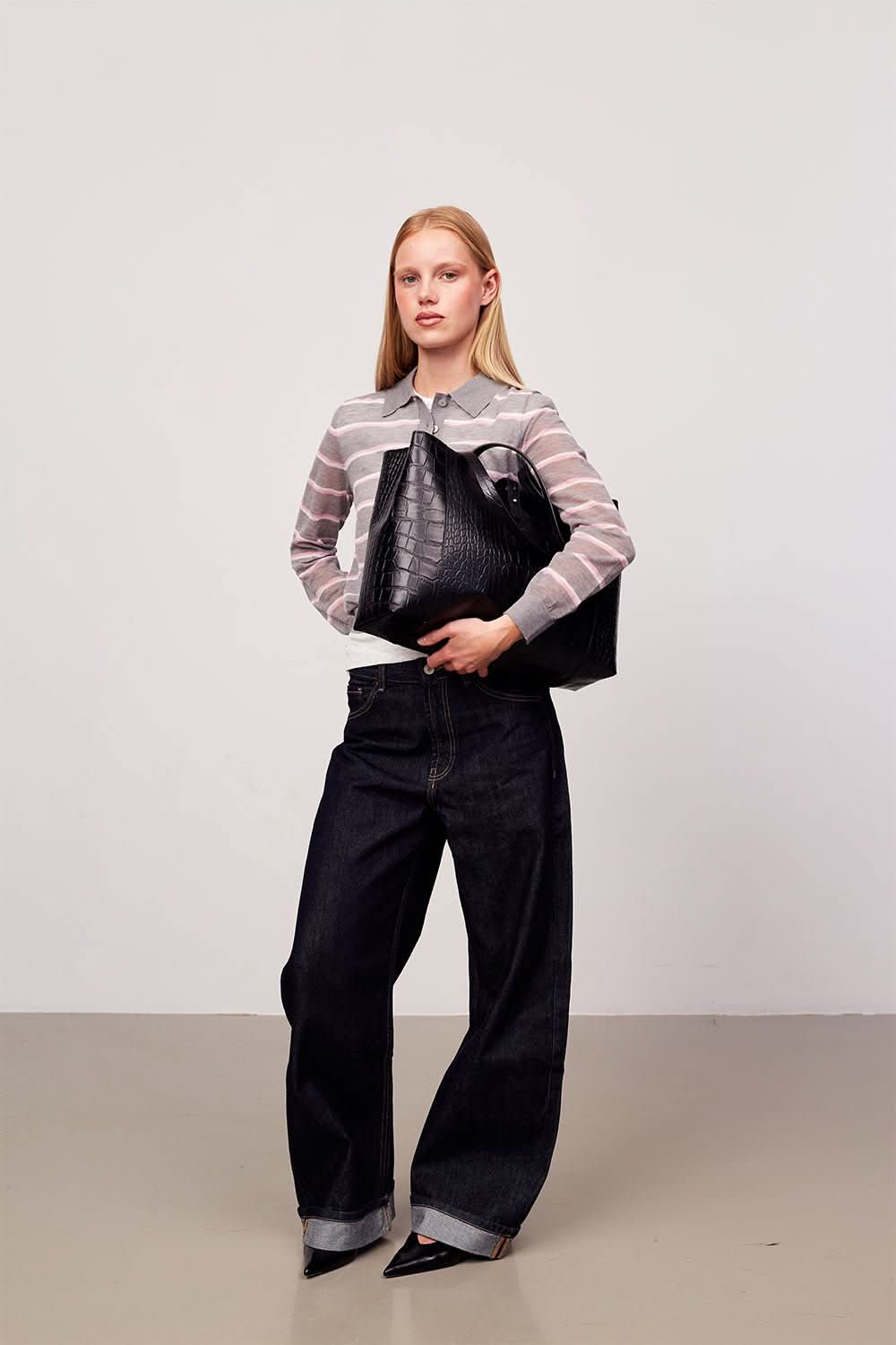Teramo shopper Iris Black – Adax Shop