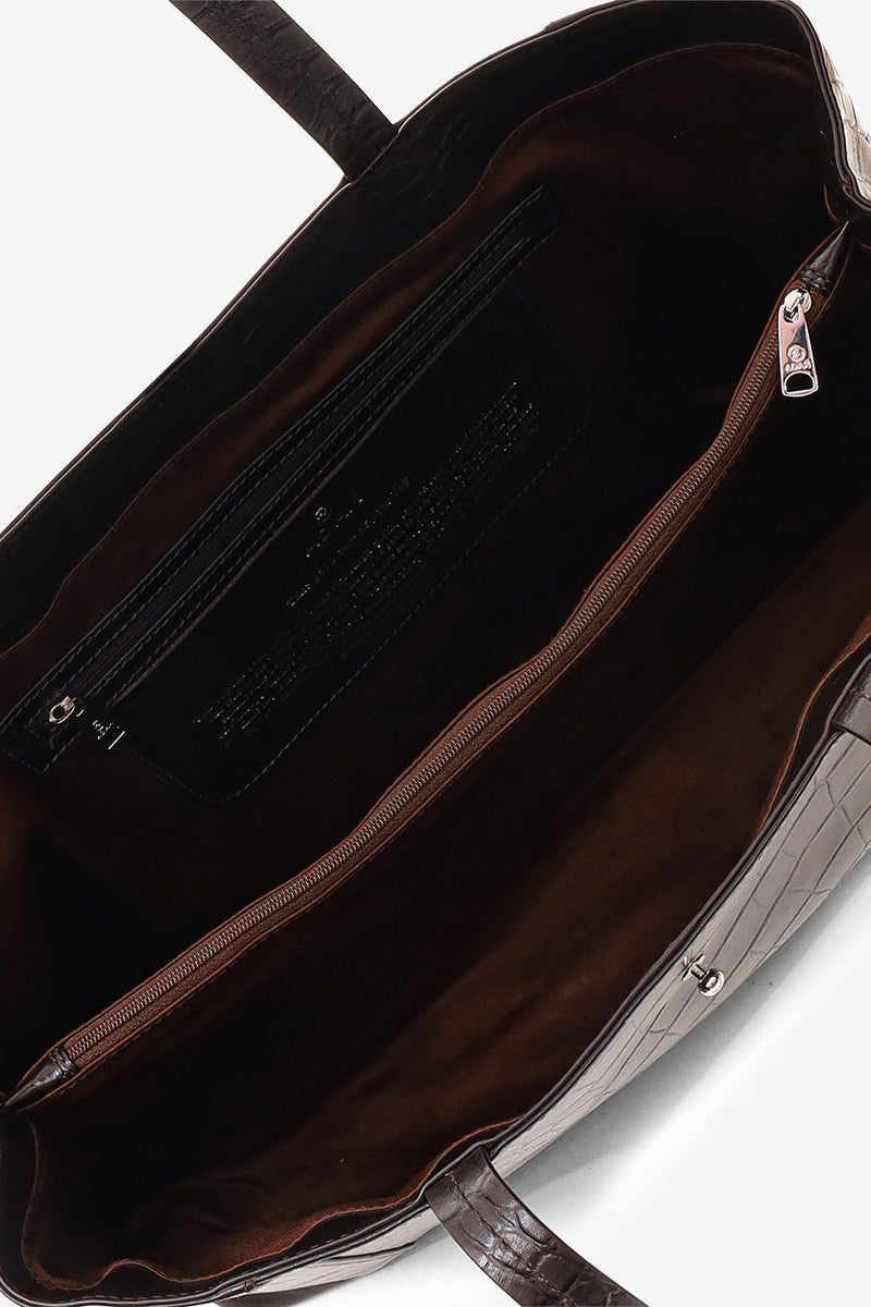 Teramo shopper Iris Dark brown - Adax Shop - Shopper