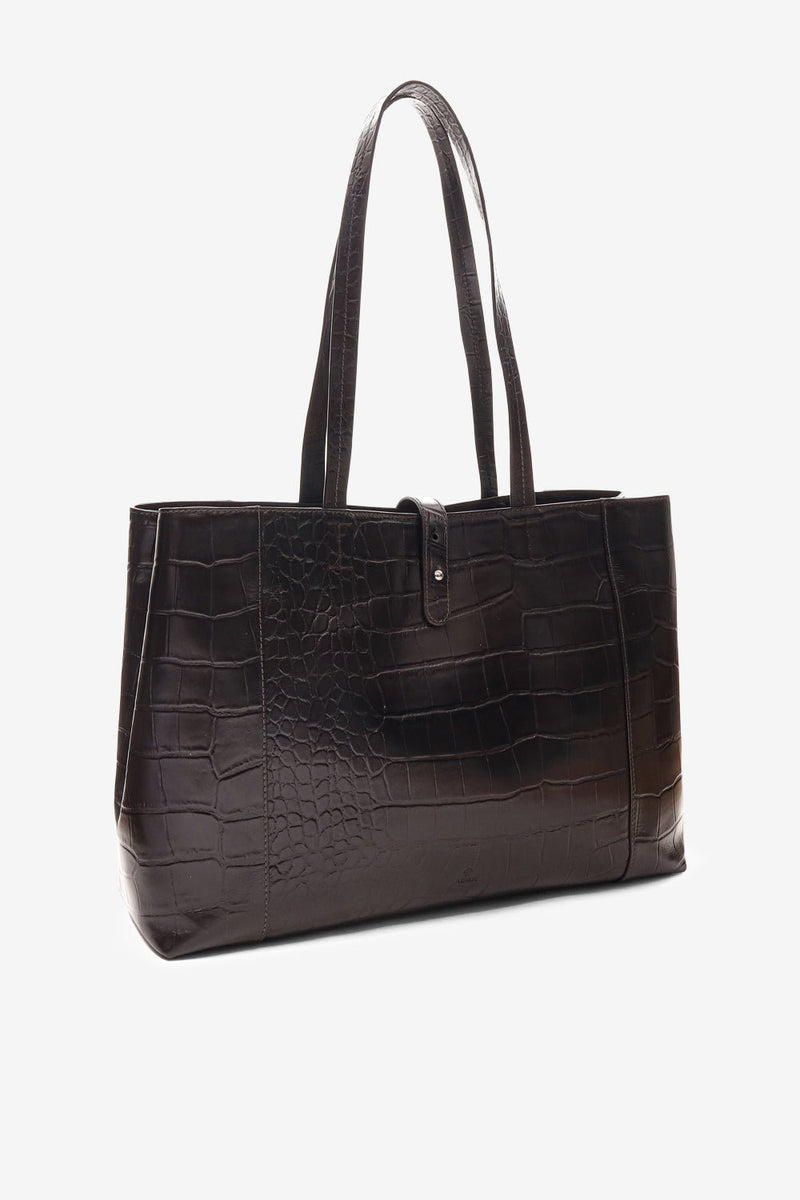 Teramo shopper Iris Dark brown - Adax Shop - Shopper