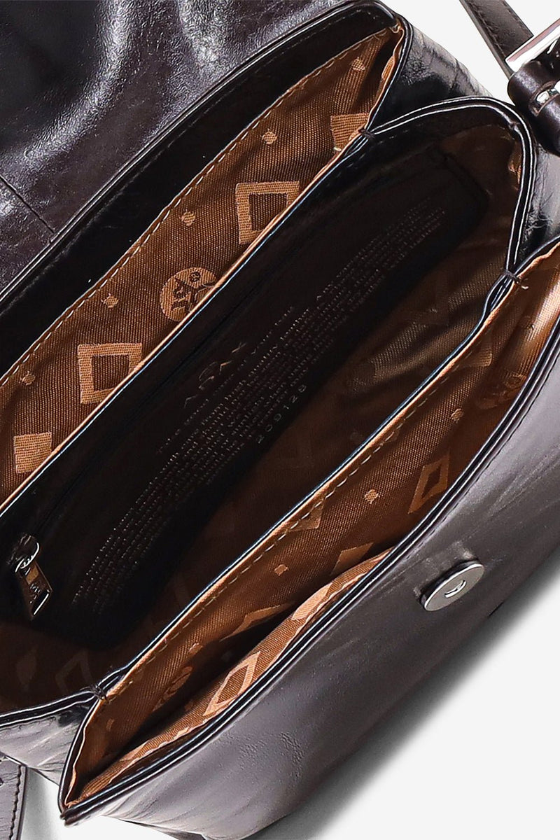 Milano shoulder bag Nia Dark brown - Adax Shop - Crossbody
