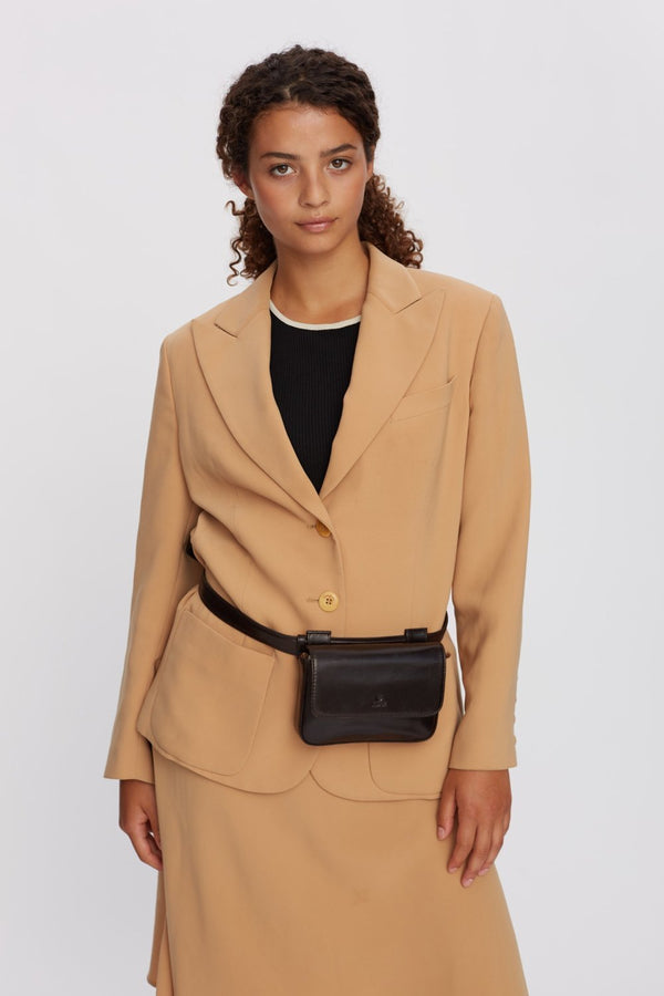 Milano belt bag Rosa Dark brown - Adax Shop - Bæltetasker