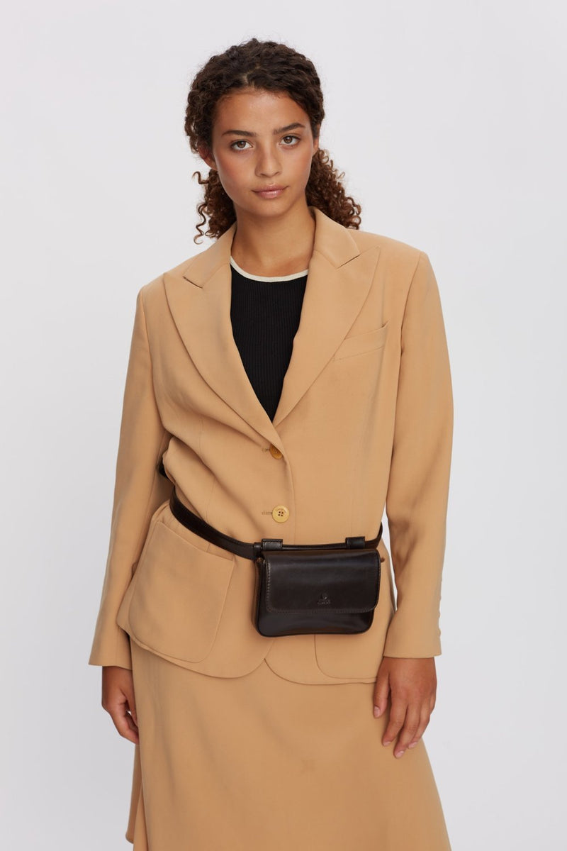 Milano belt bag Rosa Dark brown - Adax Shop - Bæltetasker