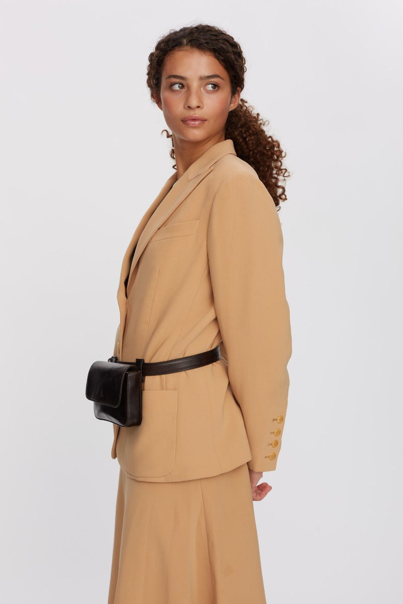 Milano belt bag Rosa Dark brown - Adax Shop - Bæltetasker