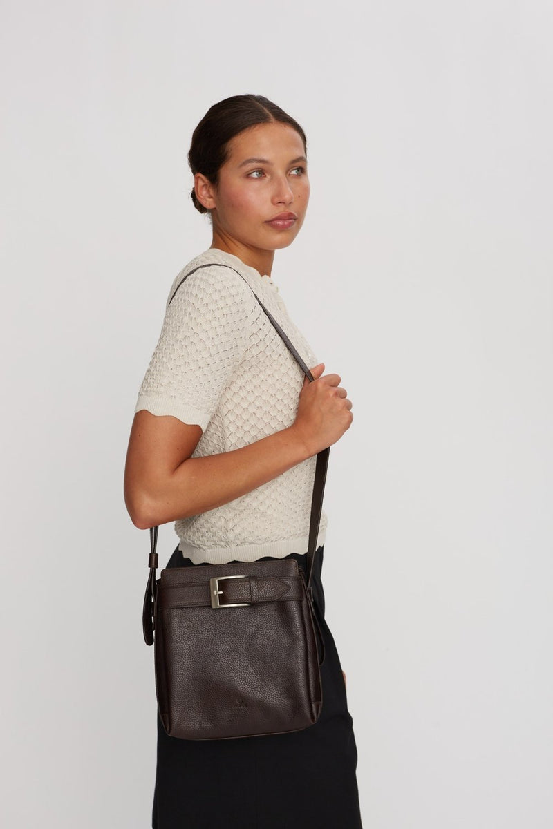 Cormorano shoulder bag Miranda Chocolate - Adax Shop - Crossbody