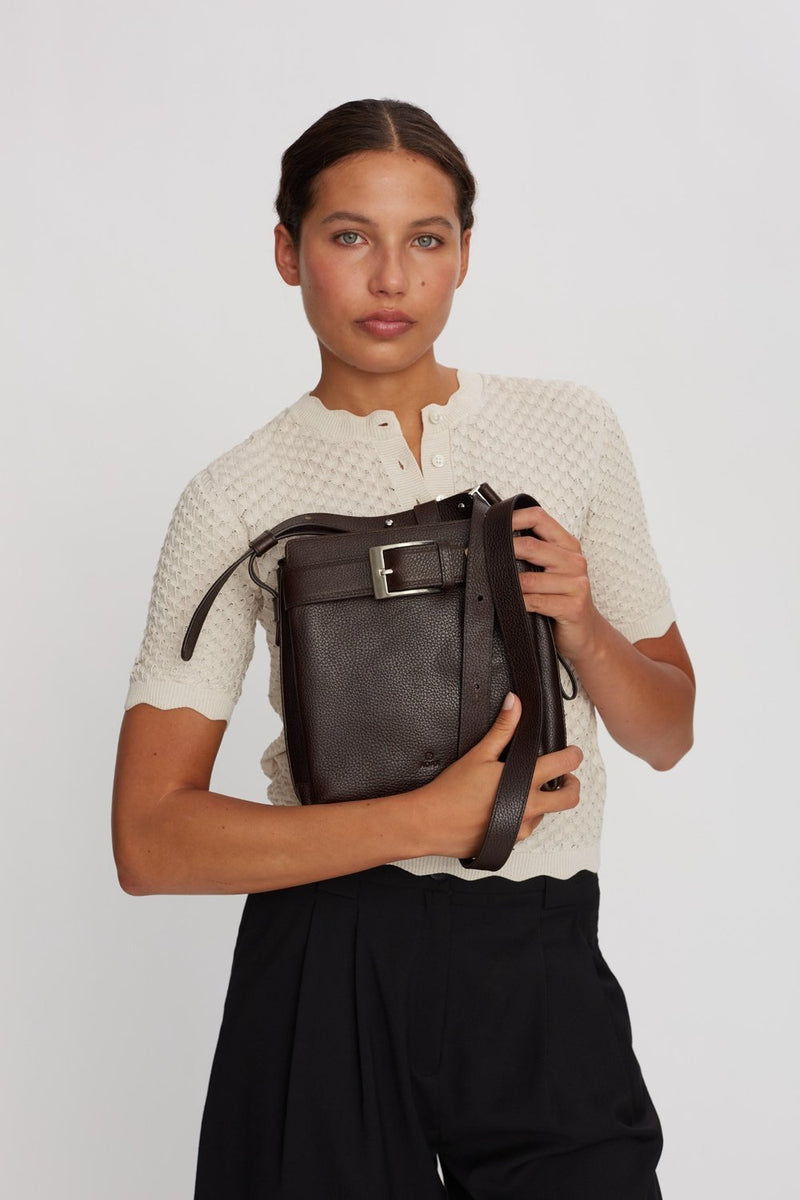 Cormorano shoulder bag Miranda Chocolate - Adax Shop - Crossbody