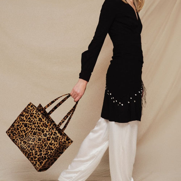 The Leo Collection | Cowhide Bags with Leopard Print – Adax Shop