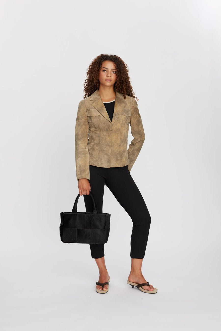 Molino braided handbag Harper Black - Adax Shop - Handbag