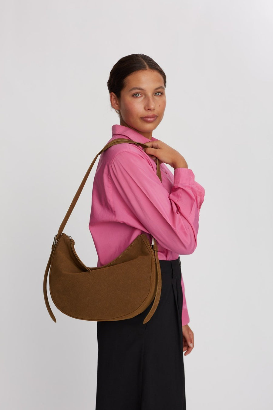Hello I'm Vegan Lydia Khaki - Adax Shop - Shoulder bags