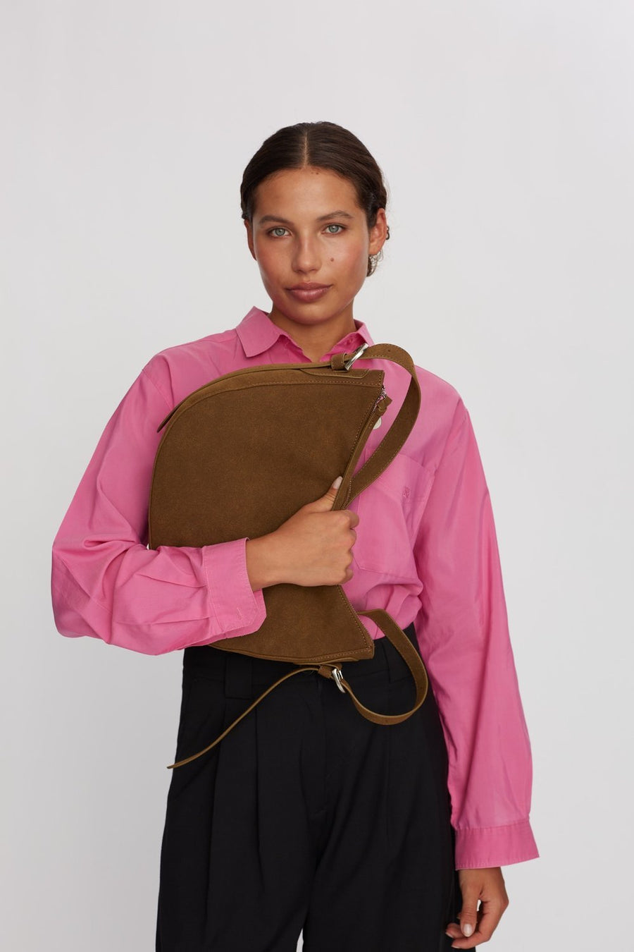 Hello I'm Vegan Lydia Khaki - Adax Shop - Shoulder bags