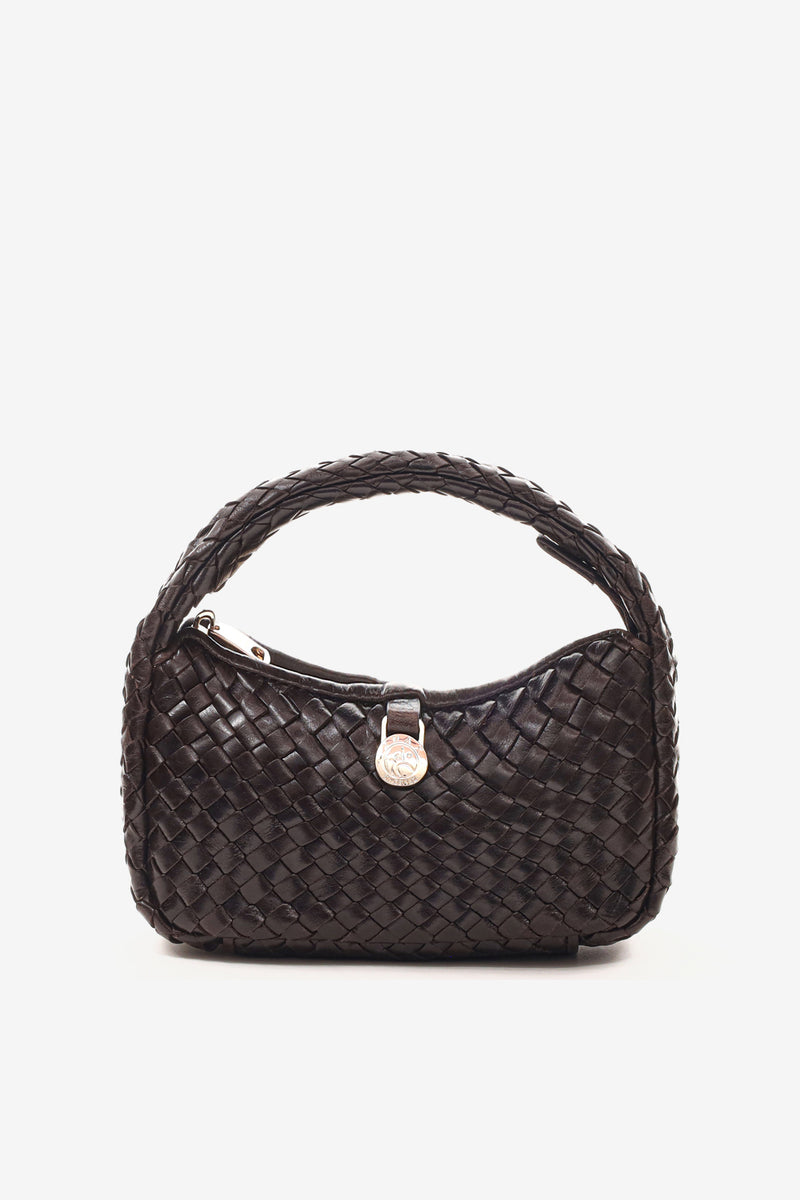 Bolso de hombro de Salerno Madelaine Marrón oscuro