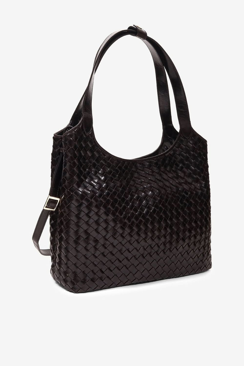 Salerno shoulder bag Alica Dark brown – Adax Shop