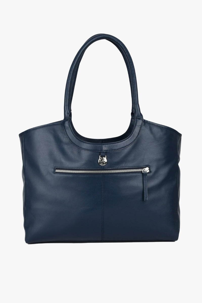 Amalfi shopper Sienna Dark blue - Adax Shop - Tasker