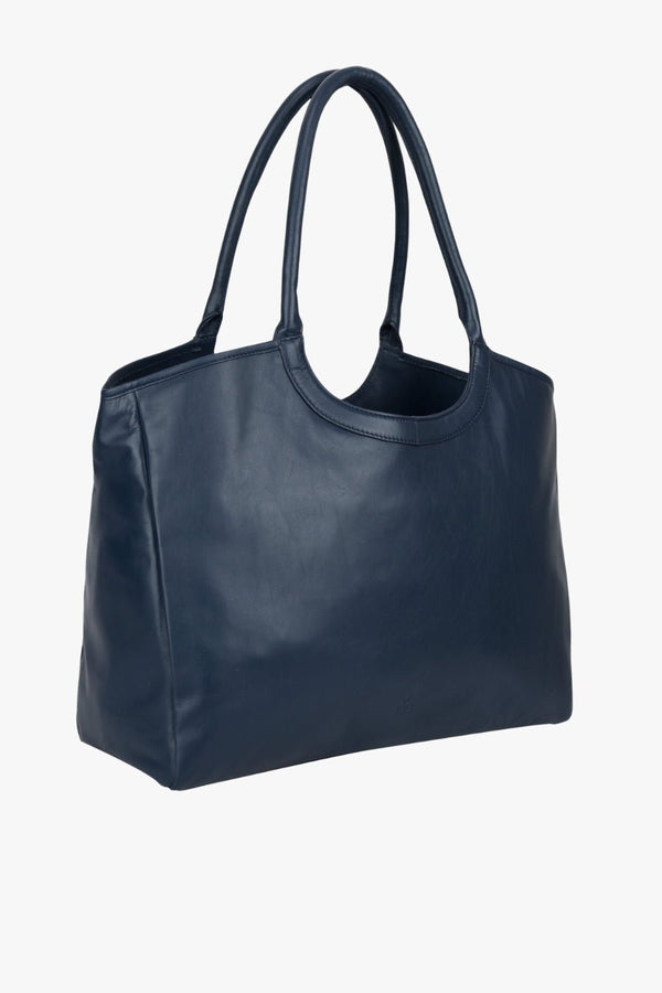 Amalfi shopper Sienna Dark blue - Adax Shop - Tasker