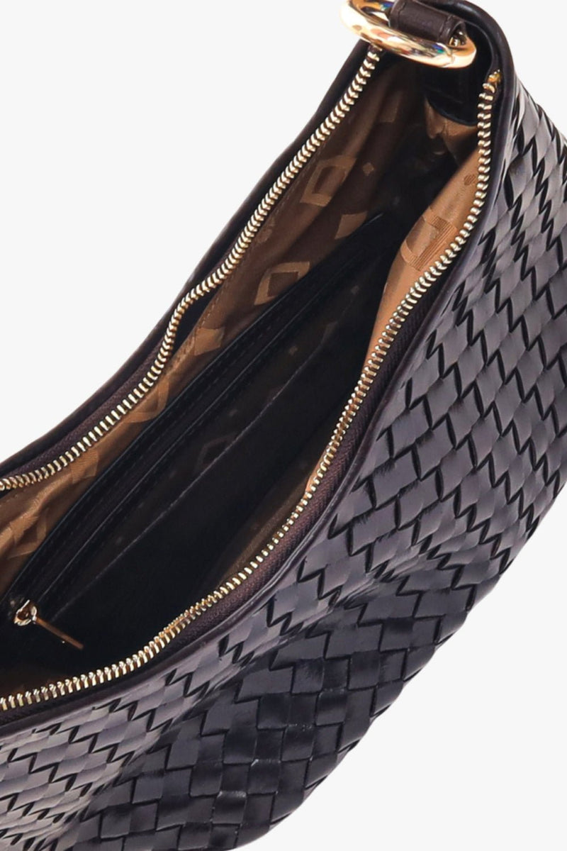 Salerno shoulder bag Mona Dark brown - Adax Shop - Tasker