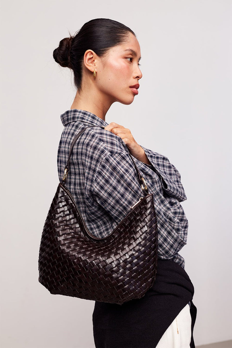 Salerno shoulder bag Mona Dark brown - Adax Shop - Shoulder bags